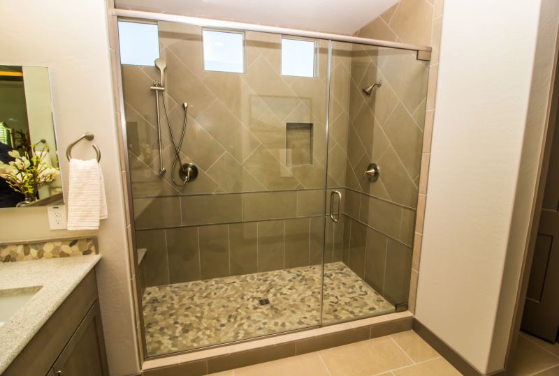 Open Concept Shower with Niche Storage