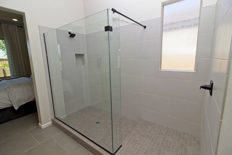 Black Framed Shower Door